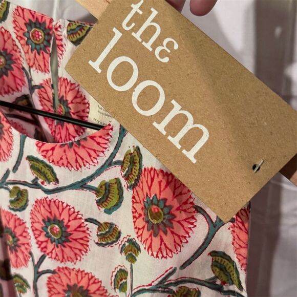 The August Co. NWT Women's 3XL Sleeveless Red Poppy Print Sundress Tie Waist - Picture 5 of 9